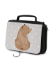 Mr. & Mrs. Panda badtasche Bär Schulterblick ohne Spruch in Grau Pastell