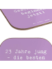 Mr. & Mrs. Panda Flaschenuntersetzer Spruch 23. Geburtstag Gesch... in Lavendeltraum