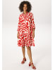 Aniston CASUAL Blusenkleid in rot-weiß