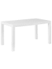 Beliani Esstisch FOSSANO in Weiß - (W) 80 x (H) 76 x (L) 140 cm