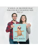 Mr. & Mrs. Panda Poster Faultier Yoga mit Spruch in Tropengrün