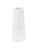 Beliani Blumenvase AMALIADA in Weiß - (W) 9 x (H) 24 x (L) 9 cm