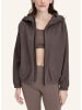 Hessnatur Softfleece Jacke in dunkles mauve
