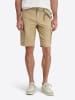 Timezone Knielange Cargo Shorts Gürtel Regular Passform in Beige