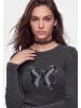myMo ROCKS Women Longsleeve in Grey Stone Wash