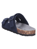 Giesswein Tieffußbett Pantolette MERINO SLIDES in blau