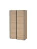 ebuy24 Schiebetürenschrank Como (2-türig) Eiche 119 x 67 cm