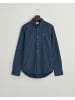 Gant Slim Fit Hemd mit Mikro-Print in Blau