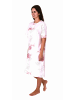 NORMANN Kurzarm Nachthemd Knopfleiste am Hals - 80141 in rosa