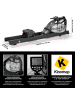FitEngine Rudergerät H2O/BASIC/SMART schwarz  Schwarz