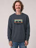 wat? Apparel Sweatshirt Retro Kassette in India Ink Grey