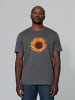 wat? Apparel T-Shirt Sonnenblume in Grau