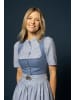 Berwin Dirndl mit gestreiftem Rock und Leinenoberteil