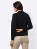 creation L Modal-Mix-Pullover in schwarz