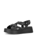 Gabor Plateau Sandalen in schwarz