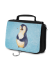 Mr. & Mrs. Panda Waschtasche Pinguin Diät ohne Spruch in Eisblau