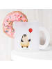 Mr. & Mrs. Panda Glas Pinguin Luftballon ohne Spruch in Transparent