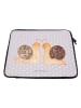 Mr. & Mrs. Panda Notebook Tasche Schnecken Liebe ohne Spruch in Grau Pastell