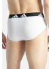 Adidas Sportswear Slip / Unterhose Active Flex Cotton in Weiß / schwarz / grau