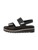 remonte Lugano Ledersandalen Schwarz