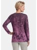 GOLDNER Jerseyshirt mit Blütenranken in beere / gemustert