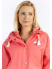 Schmuddelwedda Damen Oversized Regenmantel in Korallenpink-280