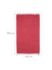 relaxdays Flickenteppich in Rot - (B)120 x (T)180 cm