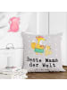 Mr. & Mrs. Panda Kopfkissen Fuchs Beste Mama der Welt mit Spruch in Grau Pastell