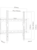 VCM  TV VESA Wandhalterung Halter B-FX400 in Schwarz