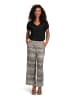 Betty Barclay Marlene-Hose mit hohem Bund in Weiß/Schwarz