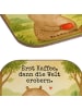Mr. & Mrs. Panda Tischuntersetzer Bär Kaffee Design mit Spruch in Weiß