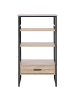 Beliani Bücherregal KEENE in Braun/Schwarz - (W) 56 x (H) 101 x (L) 51 cm