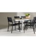 ebuy24 1 x Tisch 6 x Stühle Weiß 90 x 200 cm