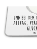 Mr. & Mrs. Panda Glasuntersetzer Chinchilla Blume mit Spruch in Weiß