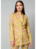 Alba Moda Blazer mit grafischem Print in beige / limette