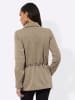 creation L Strickfleece-Jacke in sand-graphit