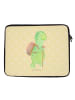 Mr. & Mrs. Panda Laptop Case Schildkröte Wanderer ohne Spruch in Gelb Pastell
