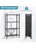 COSTWAY Schwerlastregal klappbar 71 x 34 x 126 cm in Schwarz