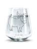 Mr. & Mrs. Panda Gravur Glas Sternzeichen Stier ohne Spruch in Transparent