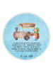 Mr. & Mrs. Panda Rund Magnet Igel Maronen mit Spruch in Eisblau