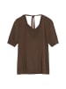 comma Blusenshirt in schoko - 0001