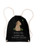 Mr. & Mrs. Panda Sportbeutel Hund Kleeblatt mit Spruch in Schwarz
