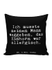 Mr. & Mrs. Panda 40 x 40 Kissen Ich musste meinen Mann... mit Sp... in Schwarz