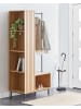 Beliani Kleiderschrank LEANDRO in Braun - (W) 76 x (H) 175 x (L) 45 cm