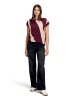 BETTY & CO Casual-Shirt mit Print in Dark Red/Nature