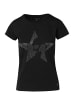 KOROSHI Women short sleeve t-shirt in SCHWARZ