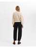 SELECTED FEMME Rollkragen Zopf Strickpullover Relaxed Sweater SLFBIRTHA in Sand