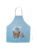 Mr. & Mrs. Panda ServiZeichen Schürze Pinguin & Maus Wanderer ohne Sp... in Eisblau