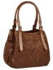 Samantha Look Handtasche echt Leder in cognac