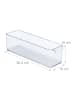 relaxdays 3 x Kühlschrank Organizer in Transparent - (B)36,5 x (H)10 x (T)10 cm